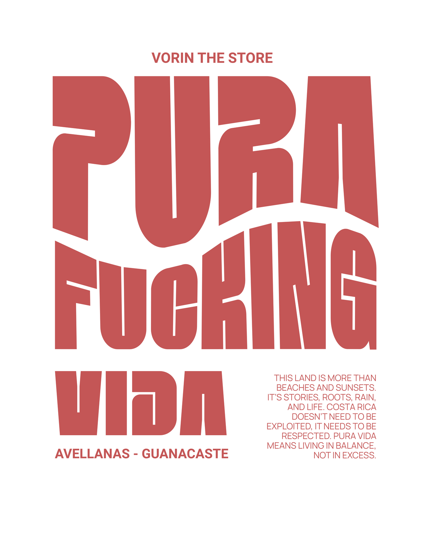 Crop Top Vorin "PURA F*CKING VIDA" | Blanco