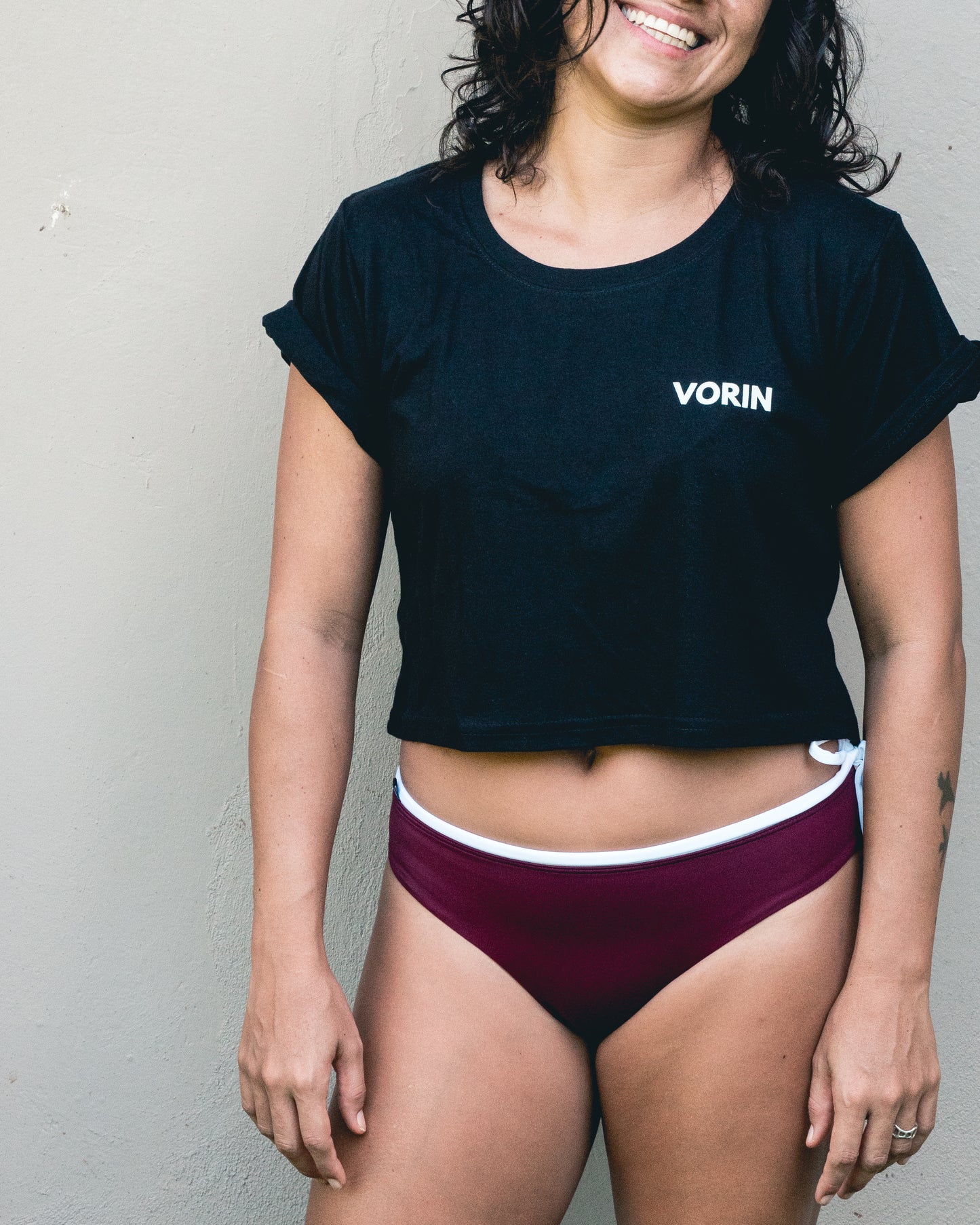 Crop Top "Pura Vida Costa Rica" Negro