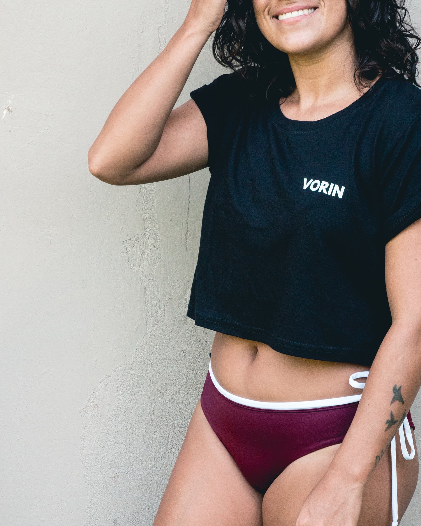 Crop Top "Pura Vida Costa Rica" Negro