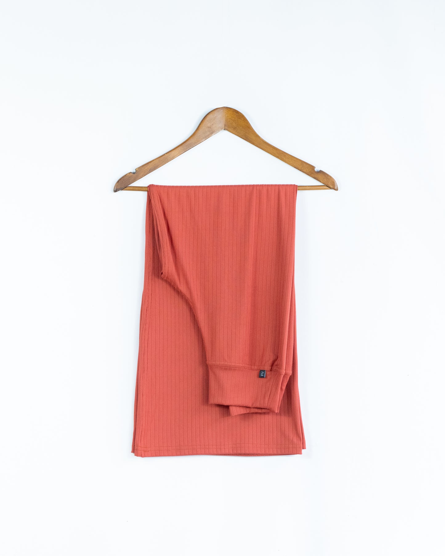 Pantalon Ancho - Color Teja con texturas
