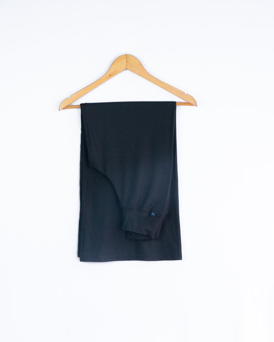 Pantalon Ancho - Negro Liso