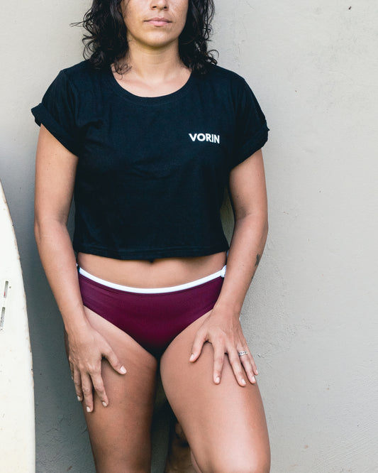 Crop Top "Pura Vida Costa Rica" Negro