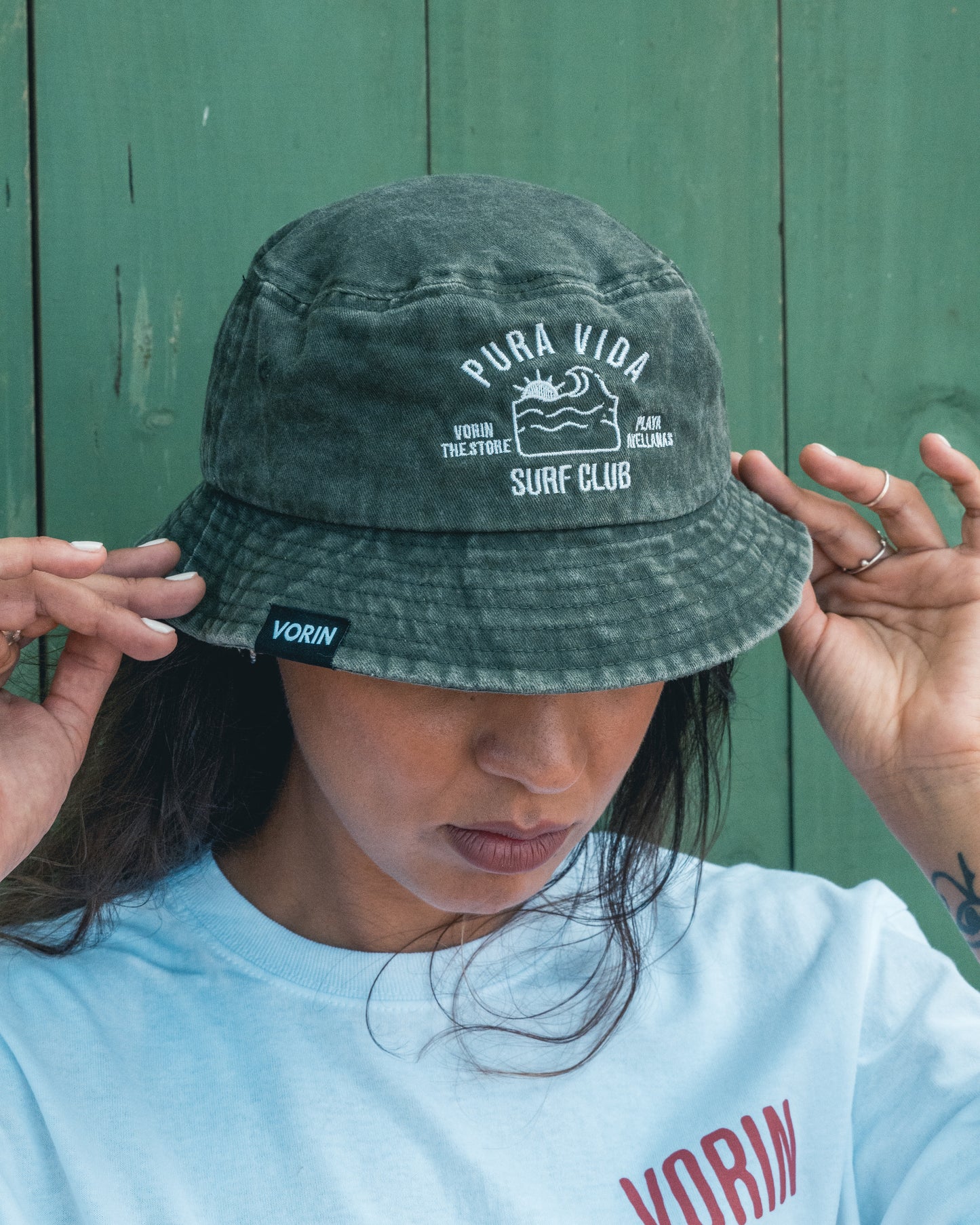 Bucket Hat SURF CLUB Verde – Sombrero Unisex | VORIN