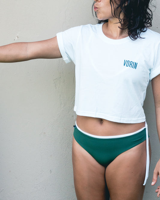 Crop Top "Avellanas Guanacaste" Blanco