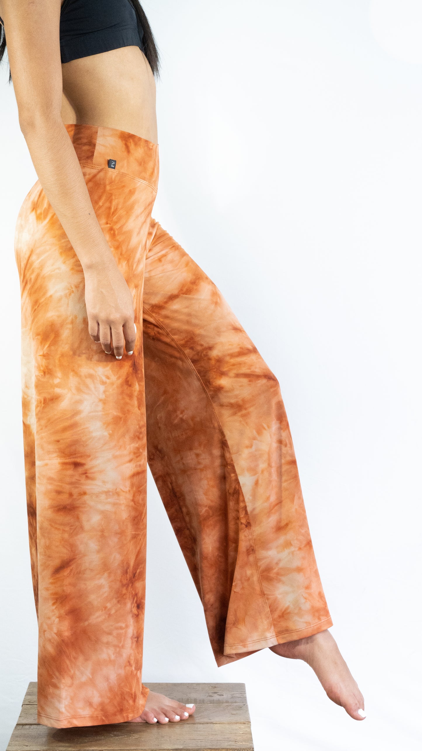 Pantalon Ancho - Tie Dye Naranja