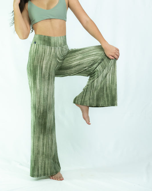 Pantalon Ancho - Verde con Texturas 1